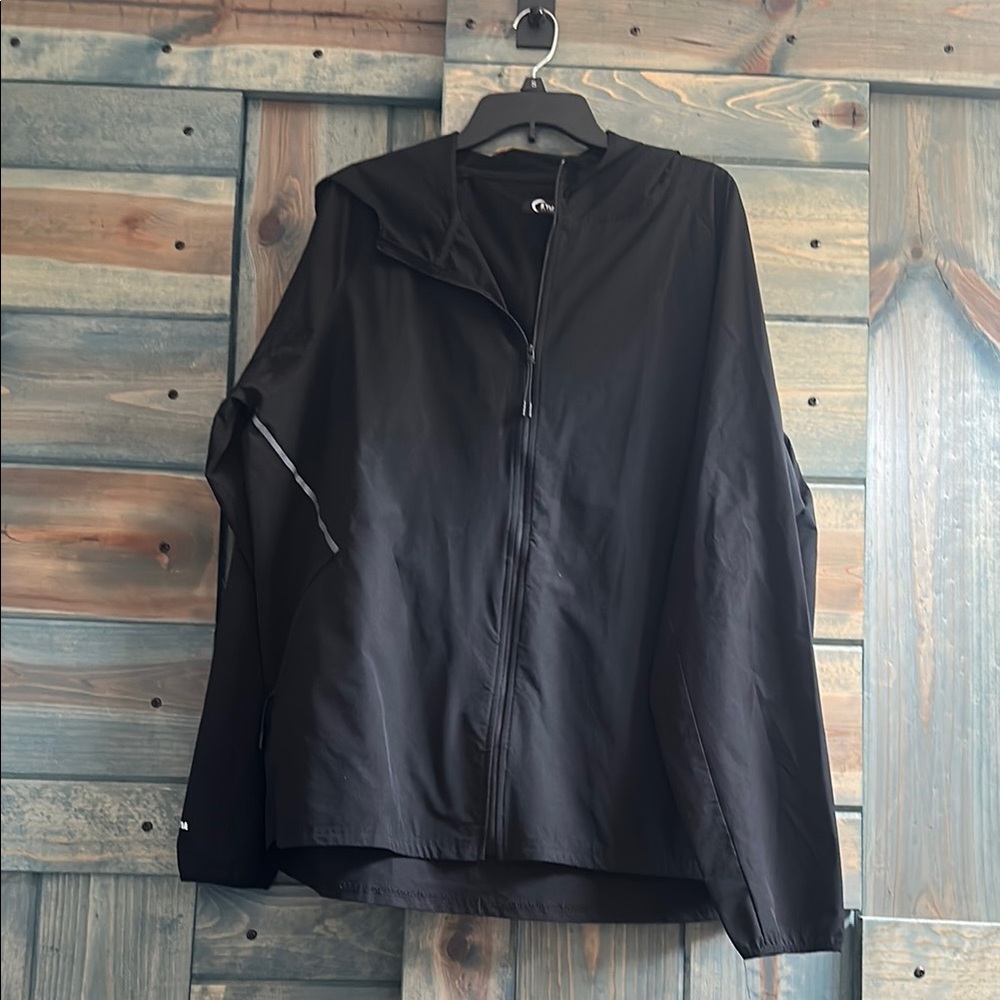 ZYIA Black Men's Windbreaker Jacket
